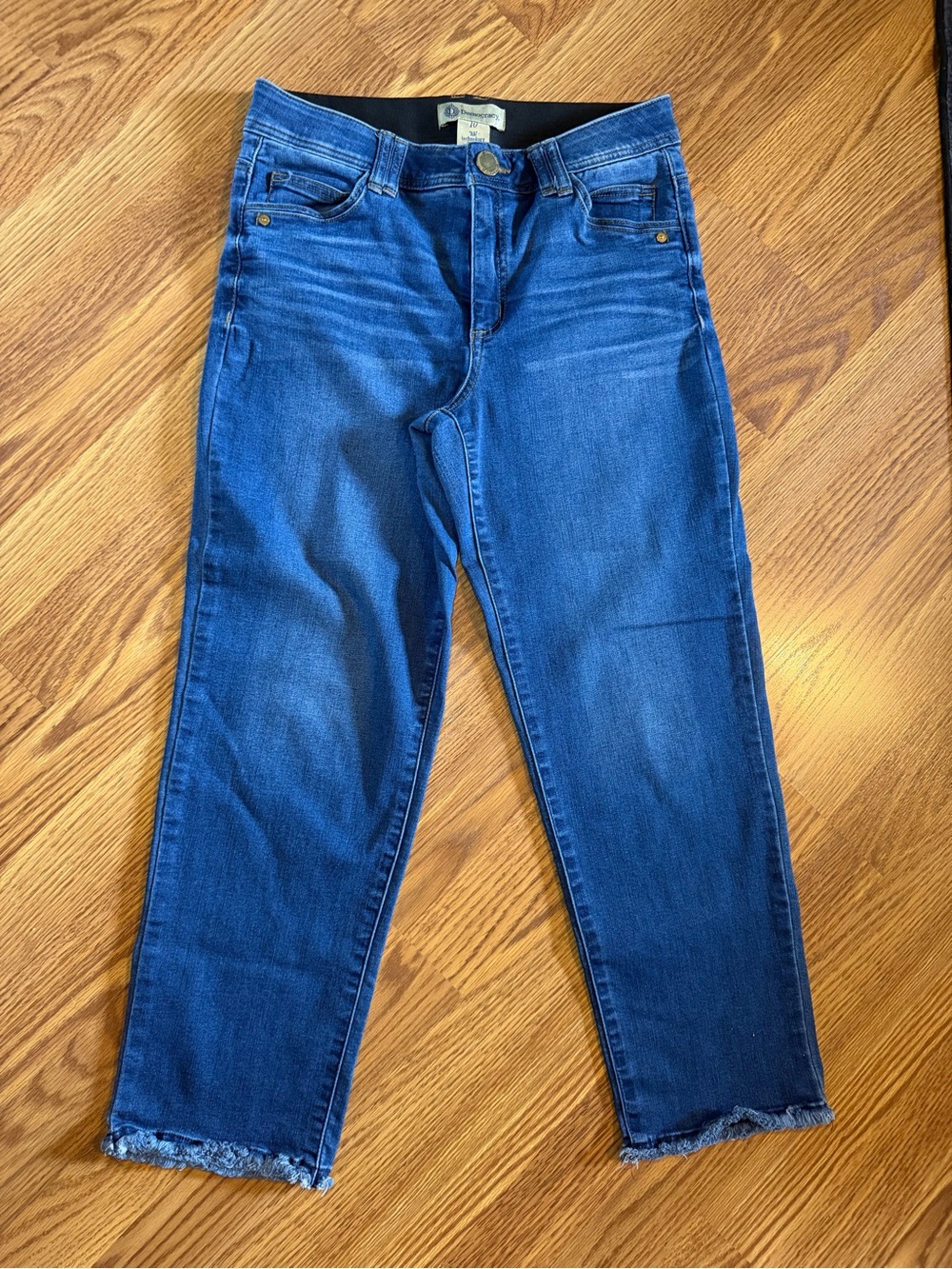 Democracy Women's Dark Blue Cropped Jeans